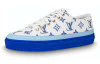 LOUIS VUITTON Lv Stellar Low Top Sneakers White/Blue Women's