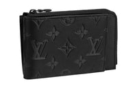 LOUIS VUITTON Leather Wallet Men's Black