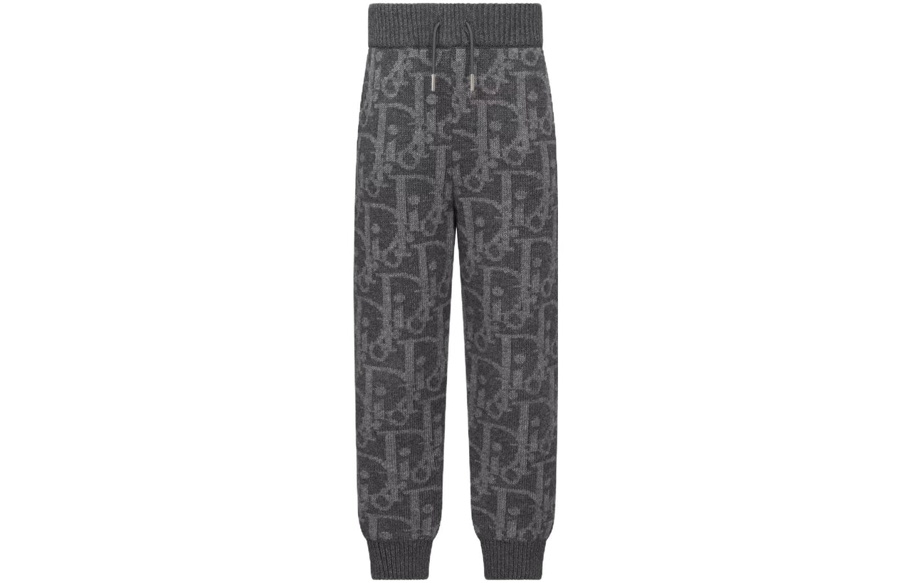 Teenagers DIOR Knitted Sports Pants Gray
