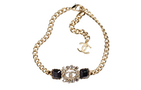 CHANEL Necklaces Women's Gold