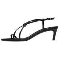 CELINE Cuir Triomphe Fashion Sandal 5cm Women's Black