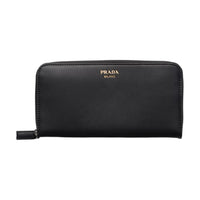 PRADA Leather Wallet Men's Black