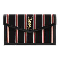 SAINT LAURENT Canvas Clutch Women's Black
