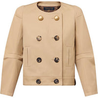 LOUIS VUITTON Double-Breasted Gabardine Jacket