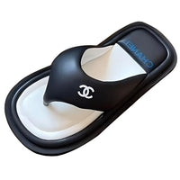CHANEL Flip Flops Women's Black