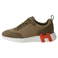 HERMES Bouncing Low-Top Casual Shoes Women's Green