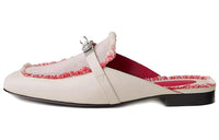 HERMES Oz Stylish Sandal Women's Beige Red