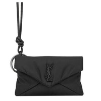 SAINT LAURENT CASSANDRE Polyamide Clutch Mini Men's Black