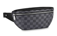 LOUIS VUITTON CAMPUS Cow Leather Fanny Pack Men's Black/Gray