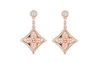 LOUIS VUITTON Color Blossom Bb Star Ear Studs Pink Gold And Diamonds