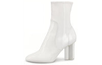 LOUIS VUITTON Silhouette Ankle Boots Women's White