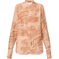 LOUIS VUITTON Vintage Print Silk Shirt