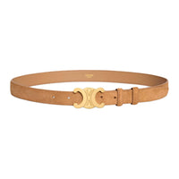 CELINE Medium Triomphe Belt In Suede Calfskin
