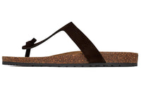 SAINT LAURENT Rubber Sole Flip Flops Women's Brown