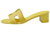 HERMES Quiet Slide Slippers Women's Yellow