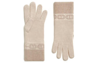 HERMES Knit Gloves Women's Beige