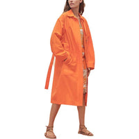 HERMES Trench Coats Women's Orange