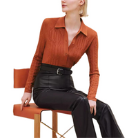 HERMES FW24 Knitwear Women's Canyon Orange