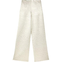 Loro Piana FW24 Casual Pants Women's Silver White