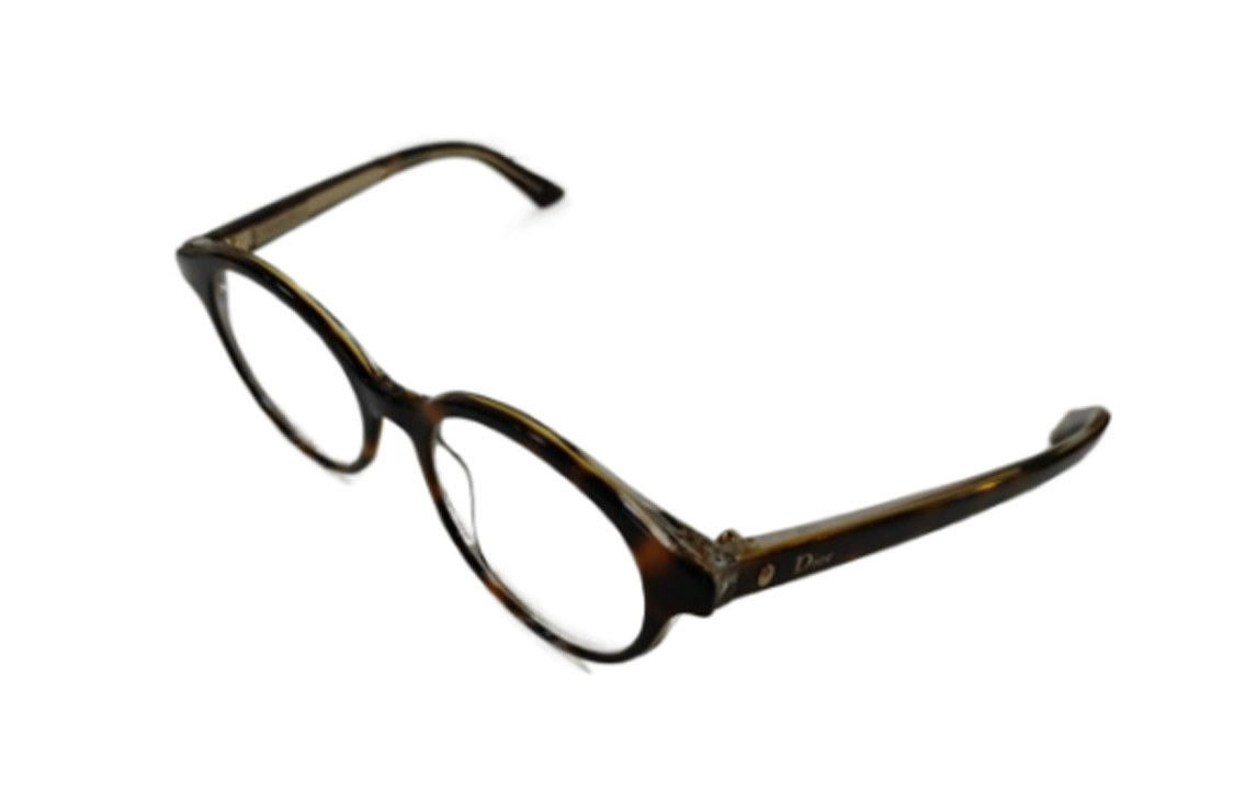 DIOR - Irregular Shape Eyeglass Frames Women's Brown
