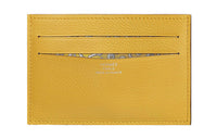 HERMES Citizen Twill Swift Calfskin Card Holder Women's 92 Yellow