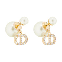 DIOR Crystal Earrings Women's Multicolor