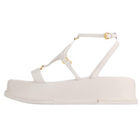 LOUIS VUITTON Summer Bundle Holiday One Strap Sandals 5cm Women's White
