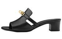 HERMES Slide Slippers Women's Black