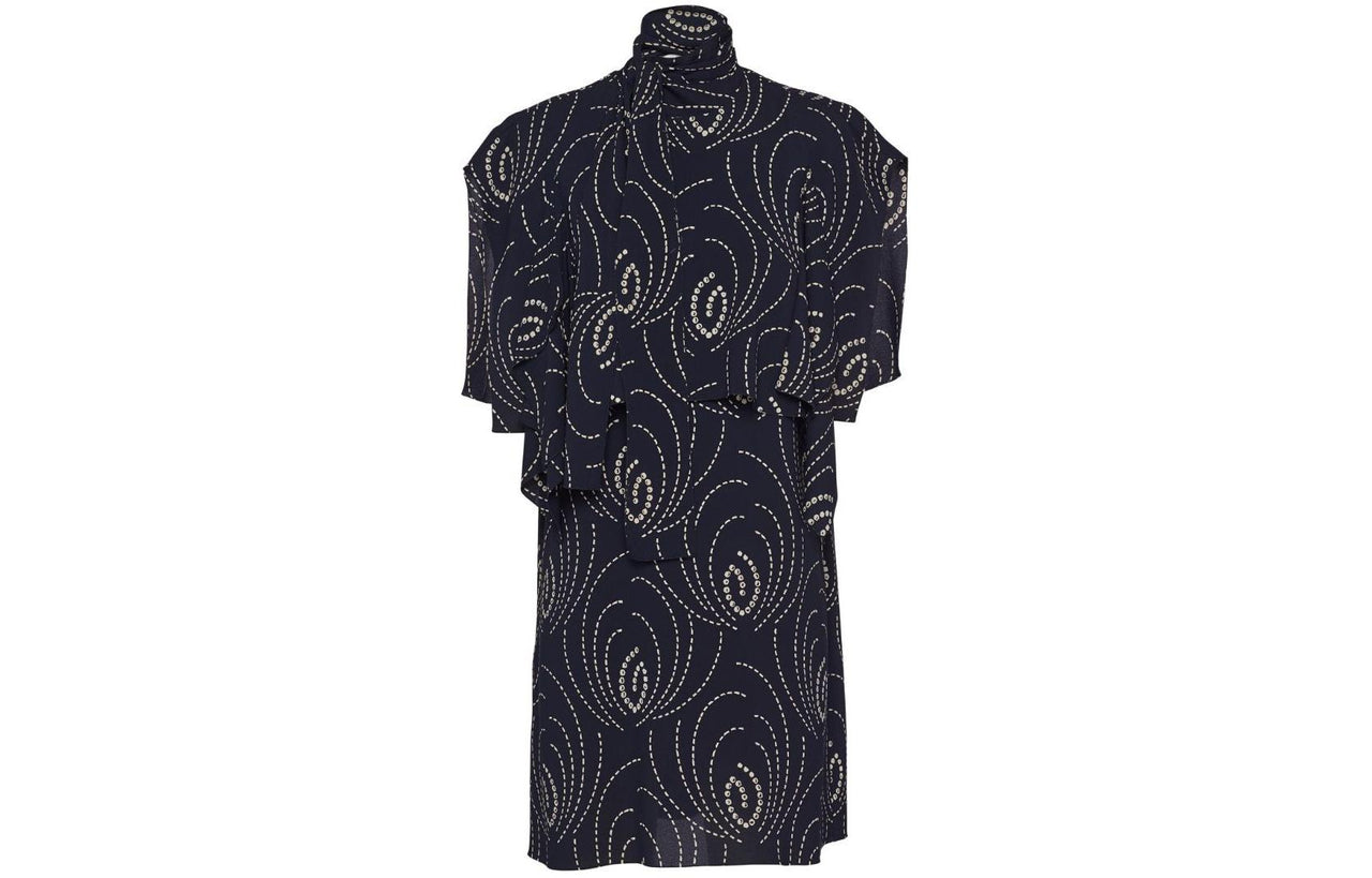 PRADA Abstract print Layered Minidress