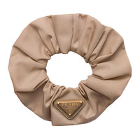 PRADA Recycled Nylon Hair Tie Women's Cameo Brown Beige