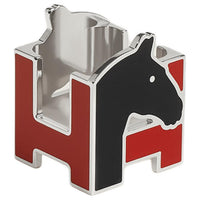 HERMES Palladium-Plated Accessories Unisex Red