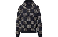 LOUIS VUITTON Cotton Hoodie With Pearl Damier Embroidery