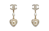 CHANEL Earrings Women's Gold