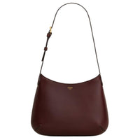 CELINE Bright Calfskin Shoulder Bag Women's Vintage Brown