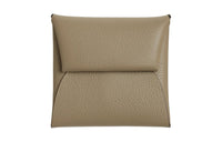 HERMES Bastia Evercolor Calfskin Coin Purses Wallets Women's 8Q BEIGE MARFA