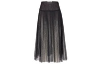 DIOR 30 Montaigne Casual Long Skirt Women's Black