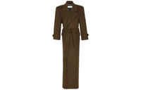 SAINT LAURENT Coats Women's Khaki