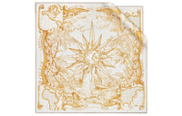 DIOR Silk Scarves Women's White Gold