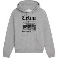 CELINE Troubadour Loose Hoodie In Cotton Fleece