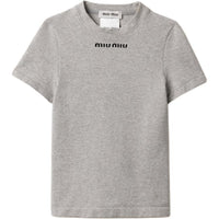 MIU MIU Regular T Shirt Women's Gray