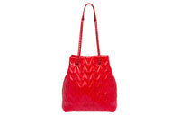 MIU MIU Hobo Shiny Leather Hobo Bag Handbag Shoulder Bag Women's Red