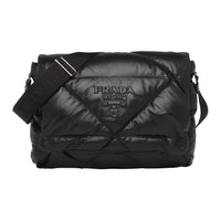 PRADA Sheepskin Crossbody Bag Shoulder Bag Men's Black