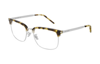SAINT LAURENT Metal Acetate Irregular Shape Eyeglass Frames Men's