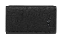 SAINT LAURENT Calfskin Key Pouch Men's Black