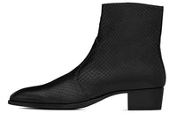 SAINT LAURENT Wyatt Ankle Boots Men's Black