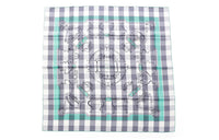 HERMES Silk Scarves Women's Light Blue