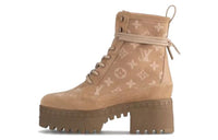 LOUIS VUITTON Ankle Boots 5cm Women's Light Brown