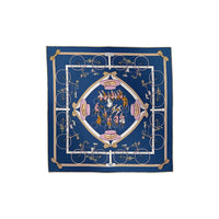 HERMES Silk Scarves Women's Blue