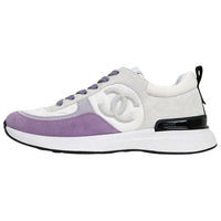 CHANEL Low Top Athletic Shoes Women's Gray Purple