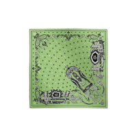 HERMES Silk Silk Scarves Unisex Neon Green